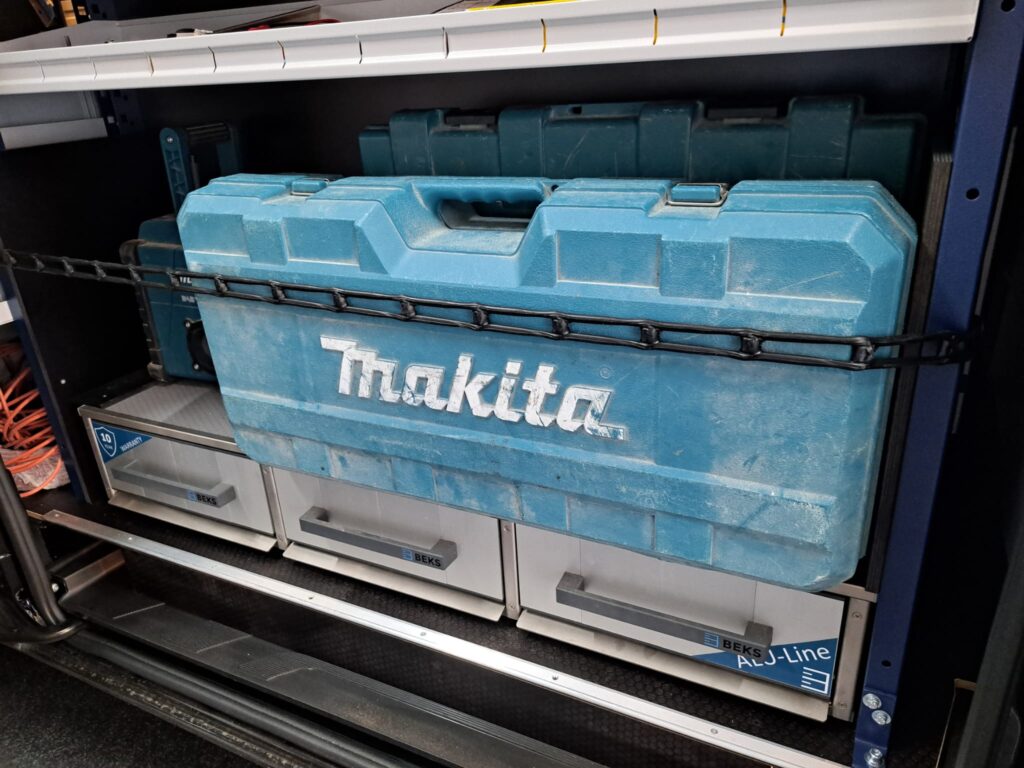 Werkbus Rek Ladderprofiel rubber - Zelf je werkbus inrichten