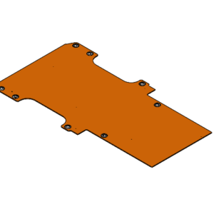 Laadvloer 12mm Antislip bruin dubbele schuifdeur RWD