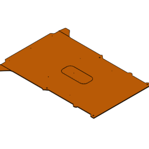 Stevige laadvloer ter bescherming van de laadruimte van een werkbus