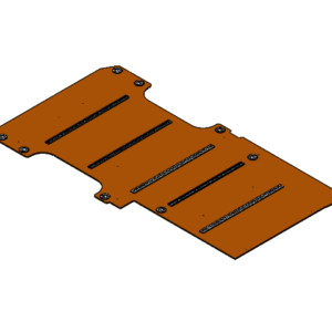 Laadvloer 12mm Antislip bruin schuifdeur Rechts