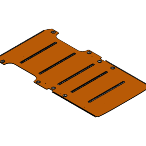 Laadvloer 12mm Antislip bruin dubbele schuifdeur