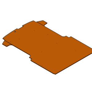 Stevige laadvloer ter bescherming van de laadruimte van een werkbus