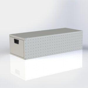 Dubbele vloerlade voor werkbus inrichting – extra opbergruimte in bedrijfswagen