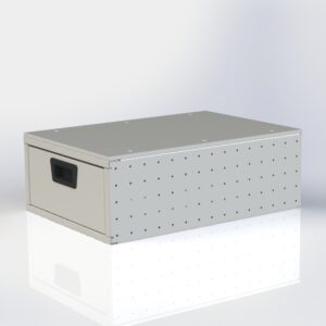 Dubbele vloerlade voor werkbus inrichting – extra opbergruimte in bedrijfswagen